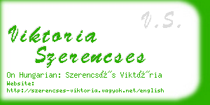 viktoria szerencses business card